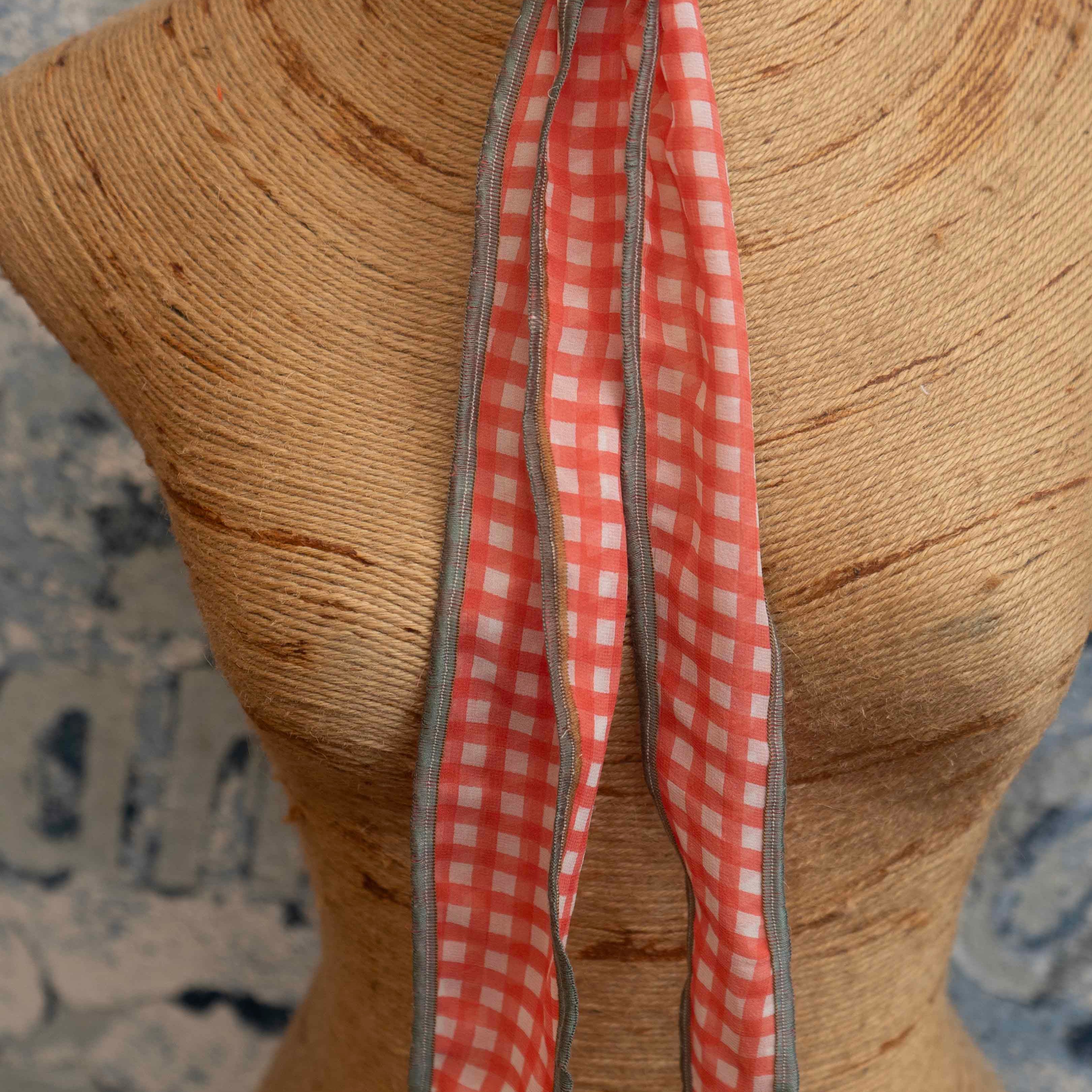 Gingham Summer Neck Scarf Late Sunday Afternoon Magazine & Factory