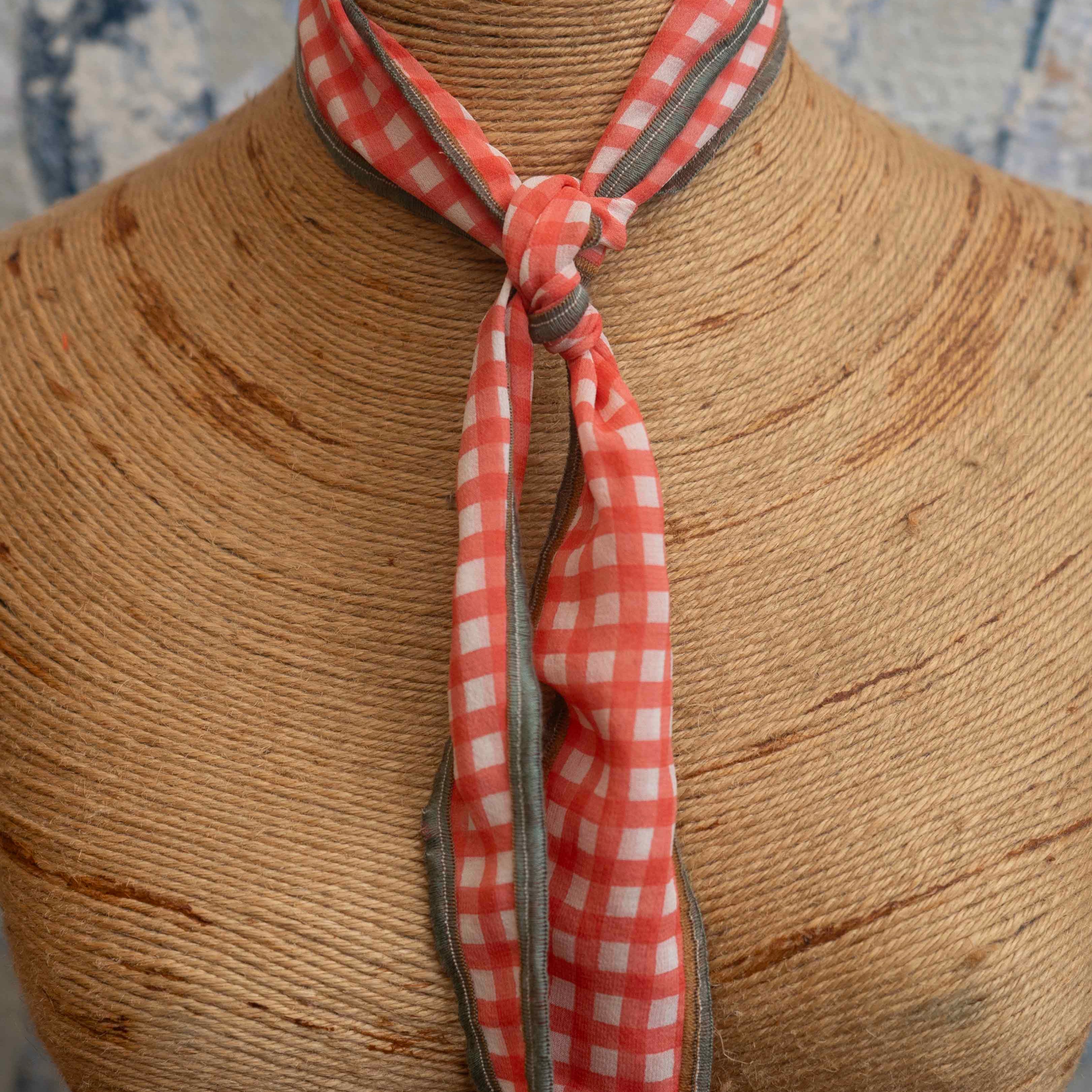 Gingham Summer Neck Scarf Late Sunday Afternoon Magazine & Factory