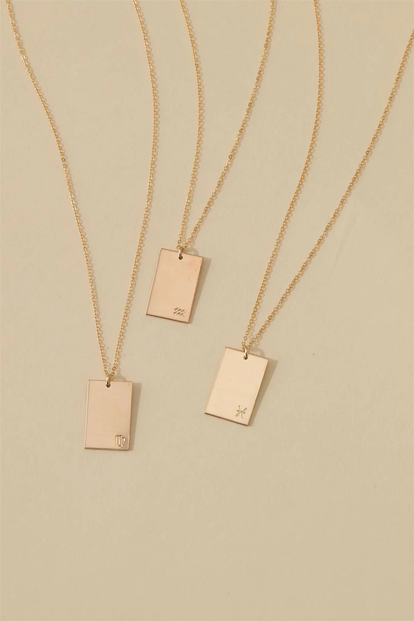 Goldie Horoscope Necklace Set & Stones