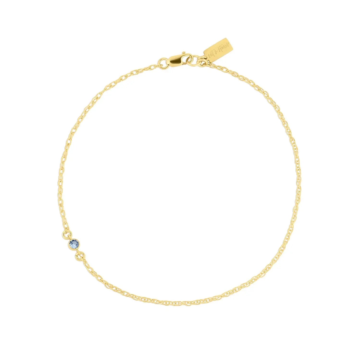 Something Blue Anklet Set & Stones
