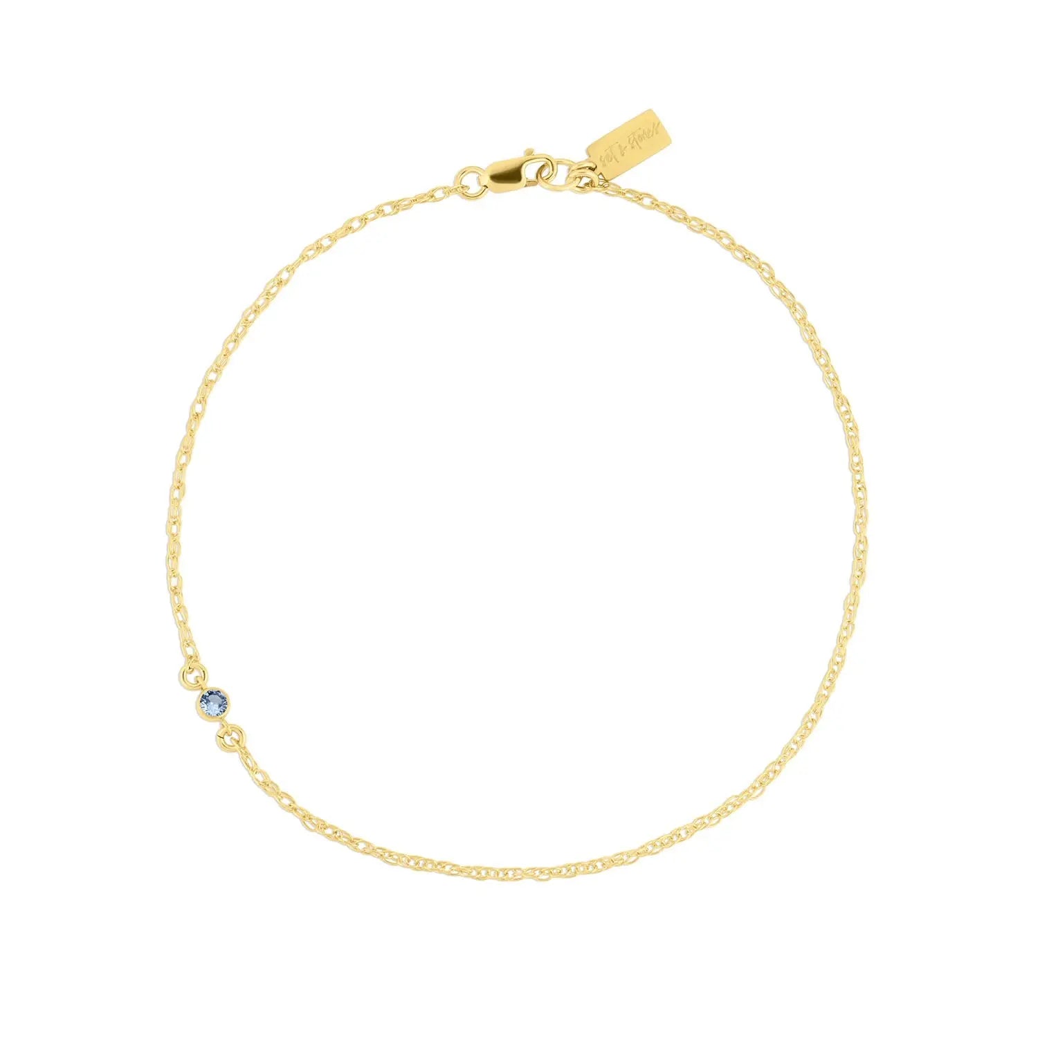 Something Blue Anklet Set & Stones