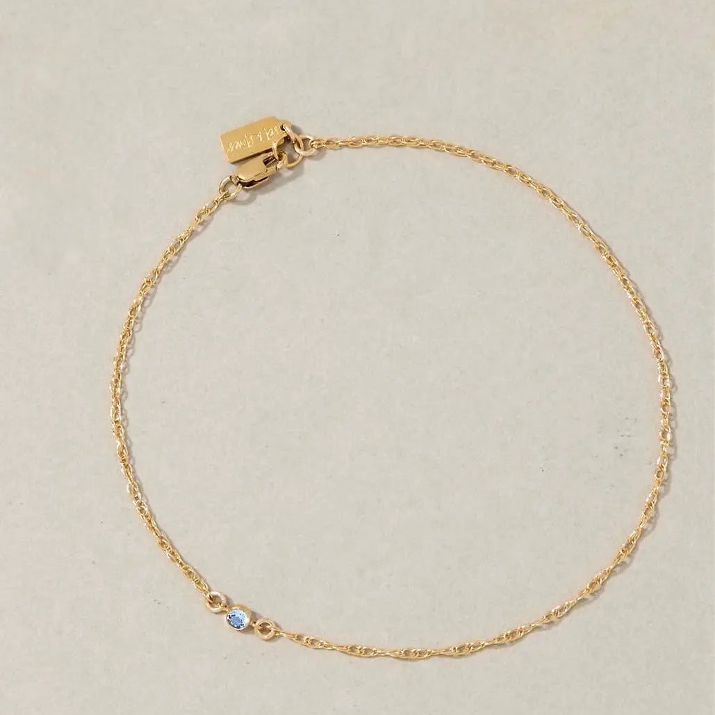 Something Blue Anklet Set & Stones