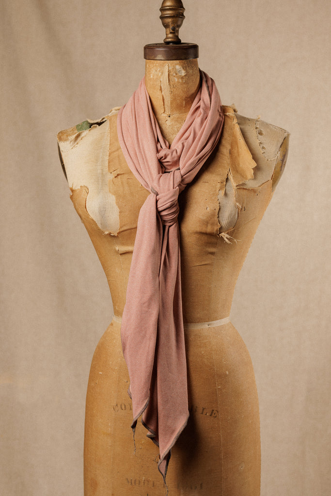 soft baby pink modal light scarf