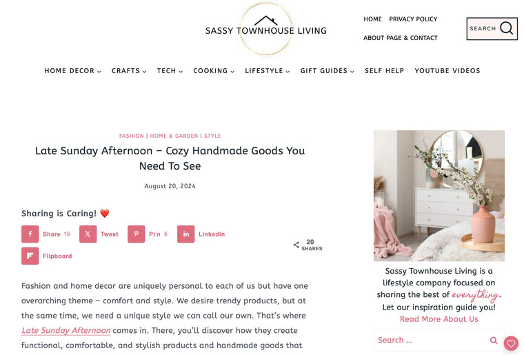 Late-Sunday-Afternoon-Cozy-Handmade-Goods-You-Need-To-See Late Sunday Afternoon
