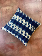 African Denim Pillow Late Sunday Afternoon