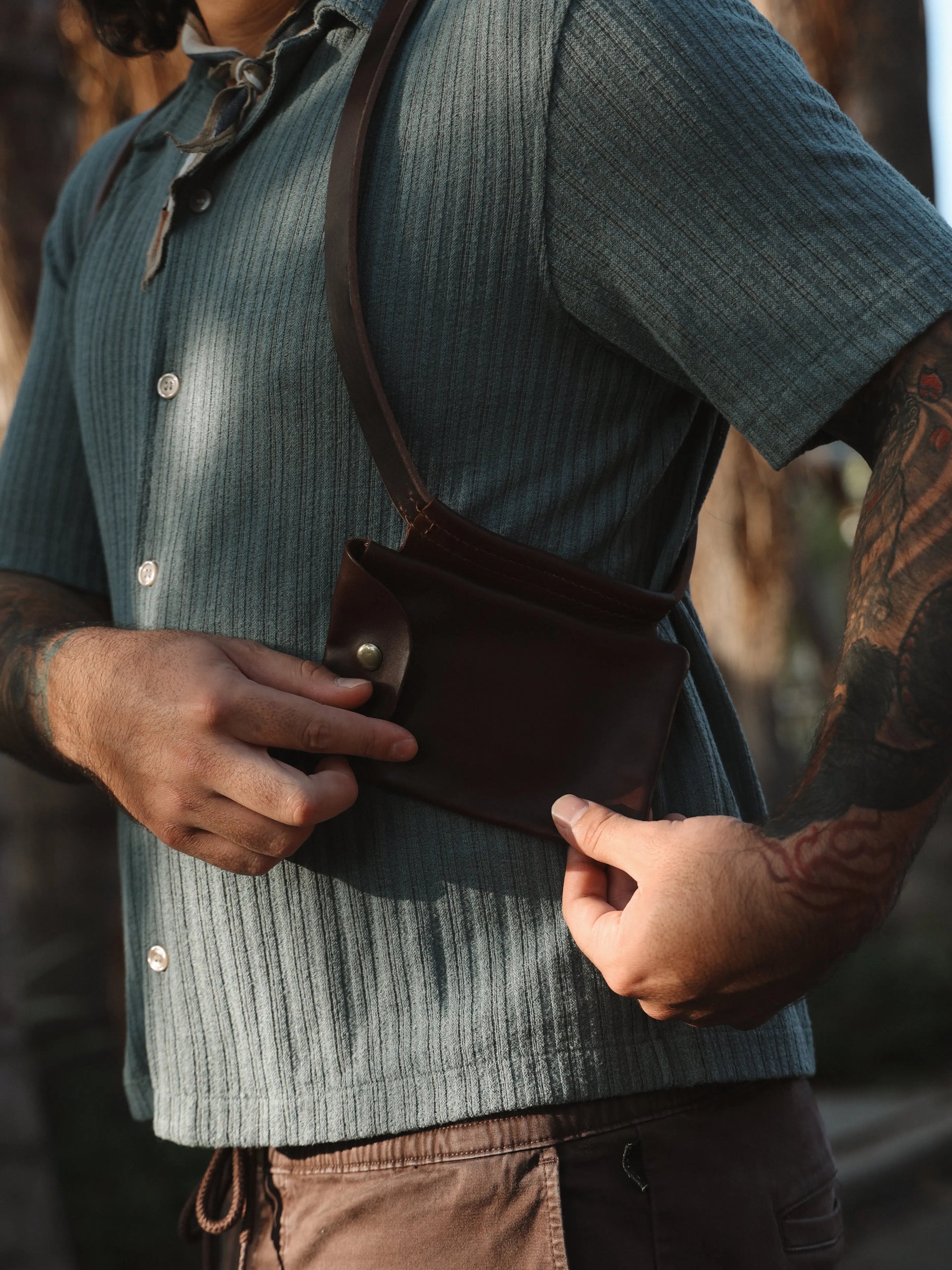 Leather Holster Large Pocket
