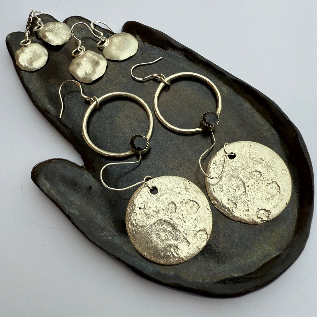 By the Light of the Moon Earrings Sunhawk Studio