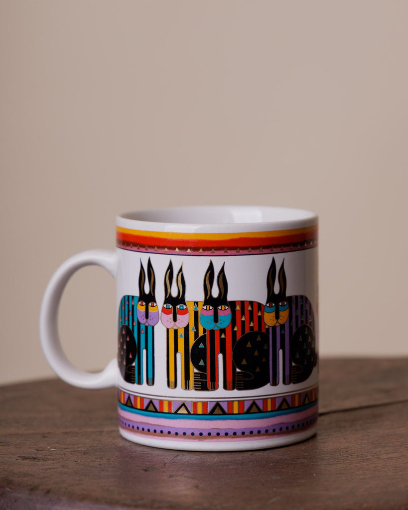 Vintage 90's Laurel Burch Mug Late Sunday Afternoon
