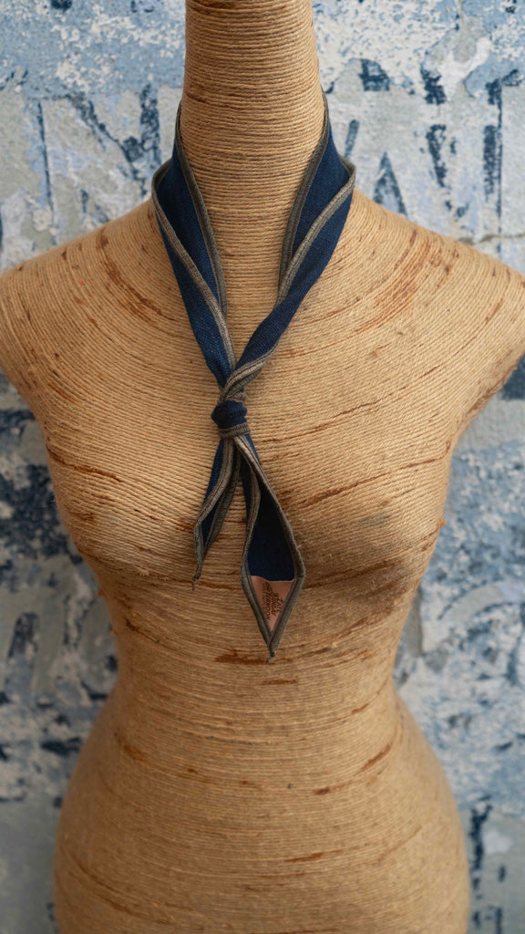 African Denim Neck Scarf Late Sunday Afternoon