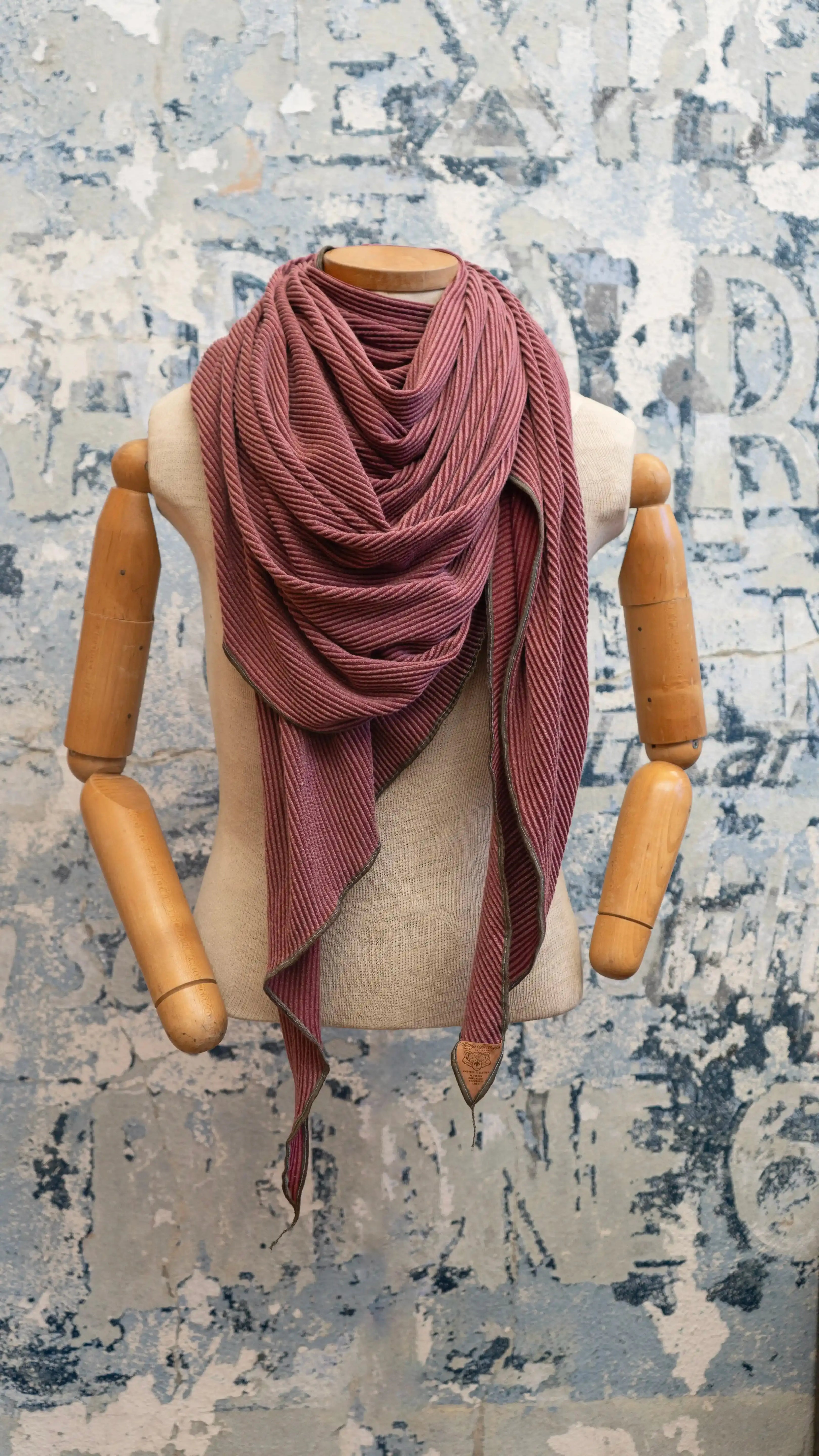 Burgundy DNA Scarf Late Sunday Afternoon Magazine & Factory