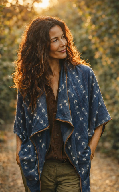 Celeste Petal Poncho | Matthew Ian Collection