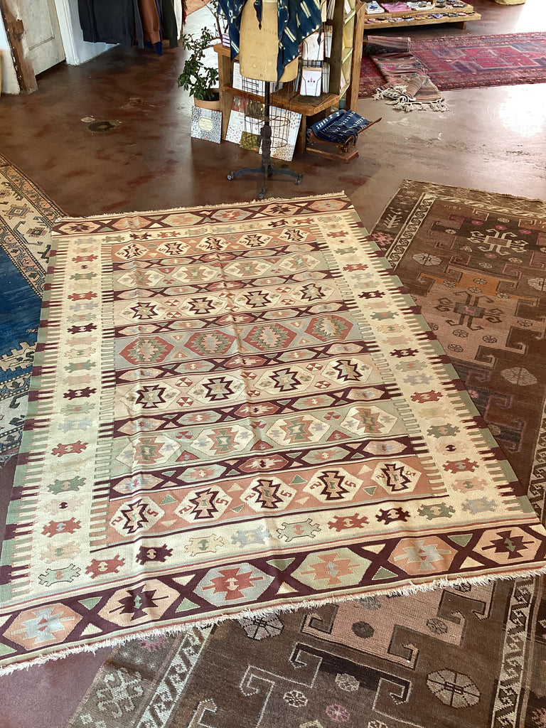 Native Pattern Vintage Rug Late Sunday Afternoon