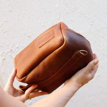 Leather Dopp Kit - USA Made - Late Sunday Afternoon