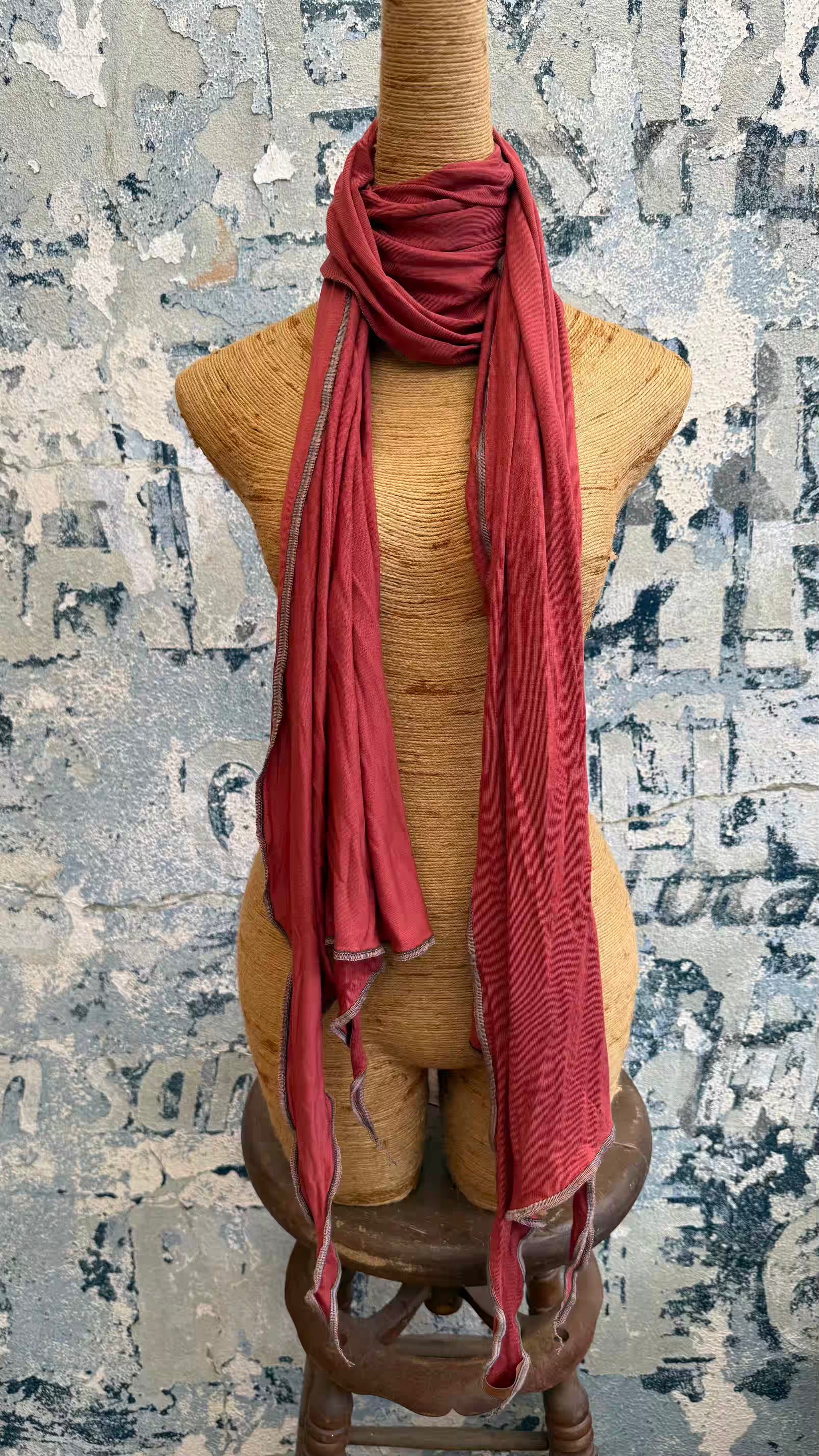Handmade Crimson Sunbird Scarf | Shop Unique Scarves & Wraps