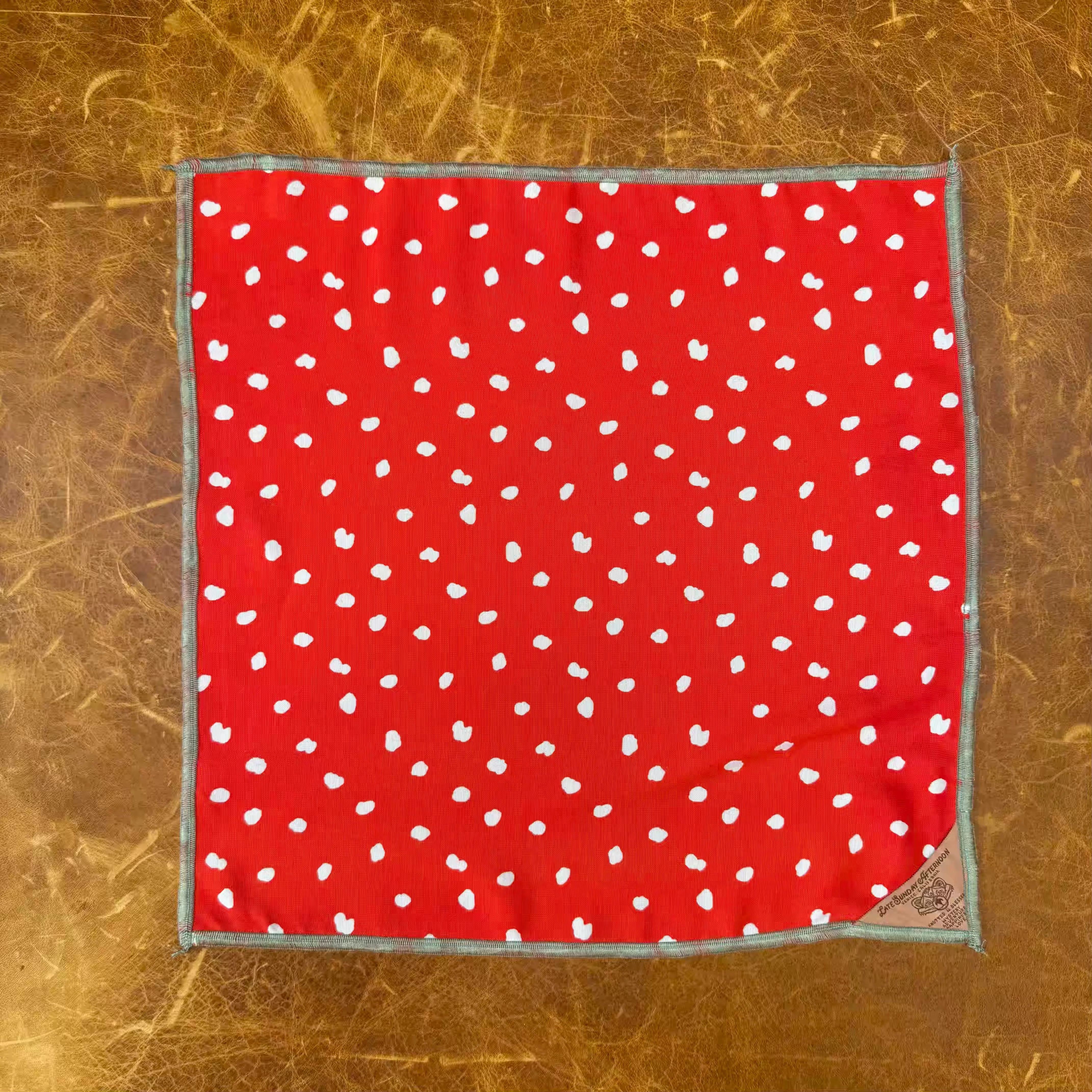 Spots of Summer Pocket Square Late Sunday Afternoon Magazine & Factory