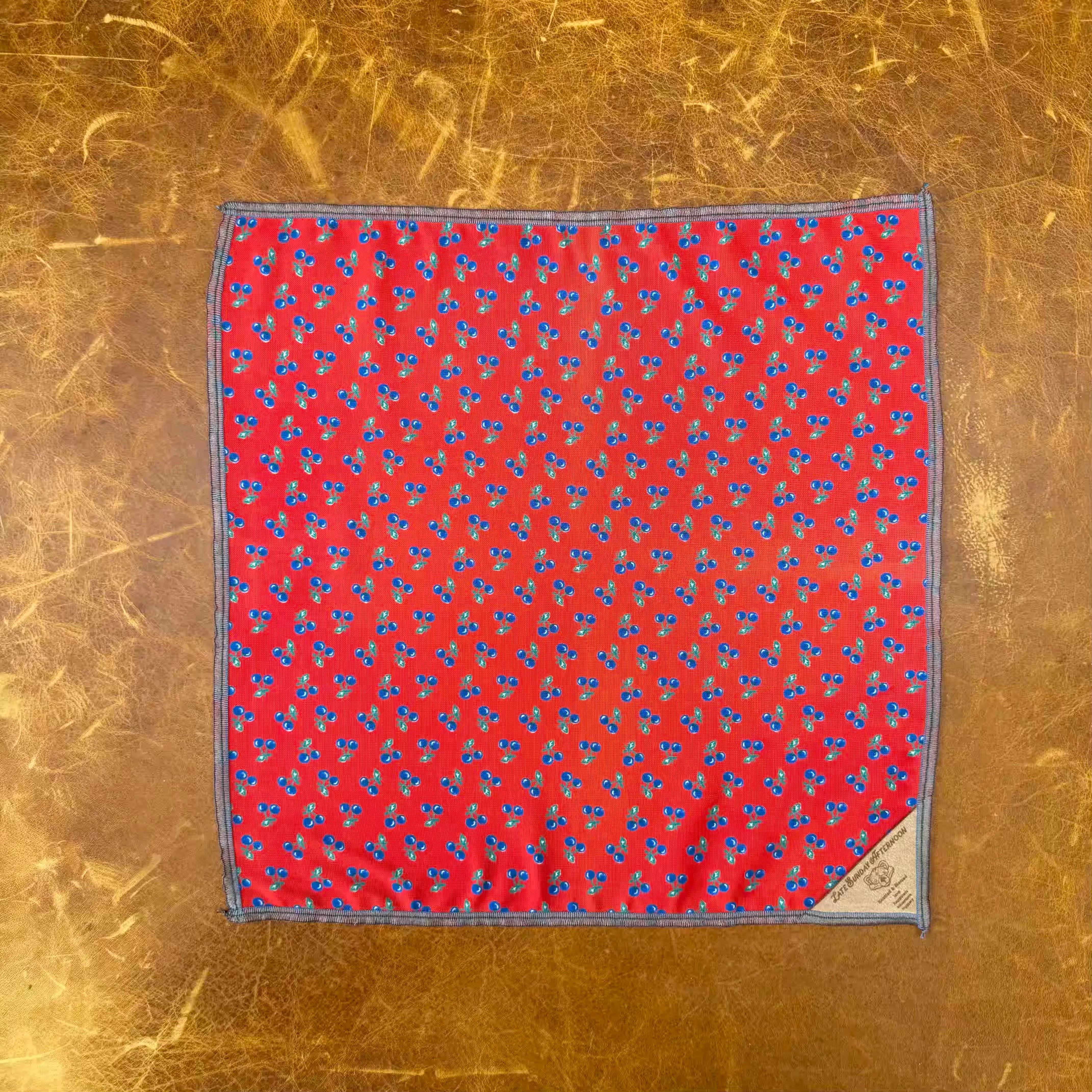 Yoshi Snacks Pocket Square Late Sunday Afternoon Magazine & Factory