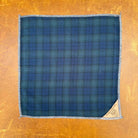 Tartan Snuggles Pocket Square Late Sunday Afternoon