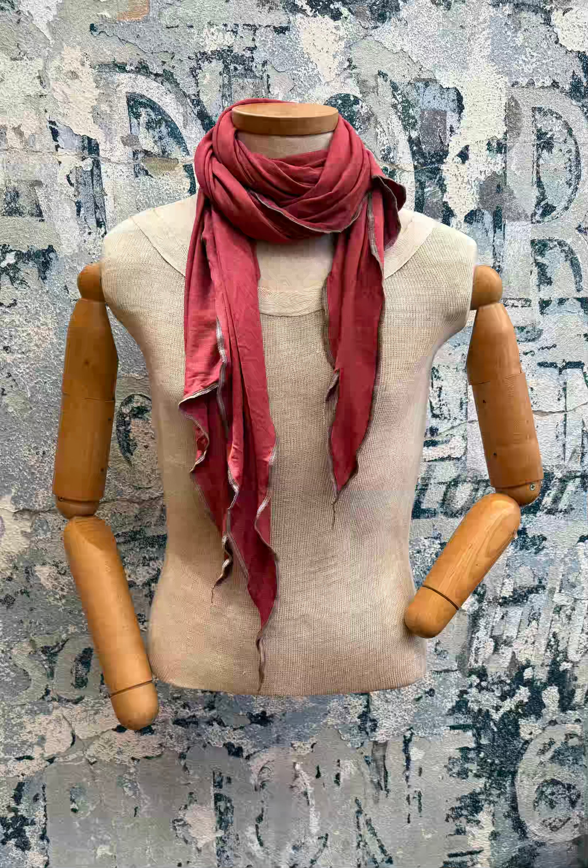 Handmade Crimson Sunbird Scarf | Shop Unique Scarves & Wraps