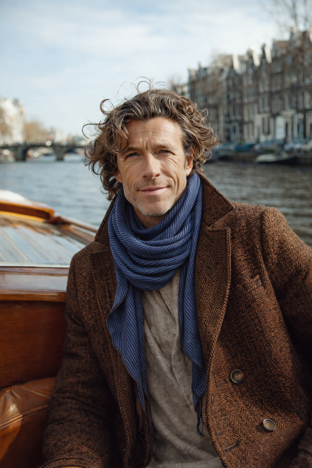 Indigo DNA Scarf