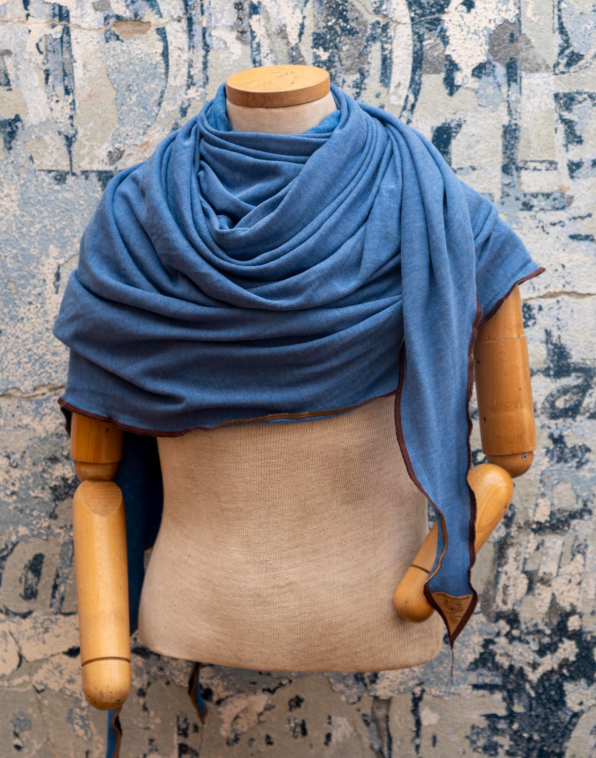 Paloma Clouds Fleece Scarf, a hand-cut ultra-soft fleece scarf, each one unique