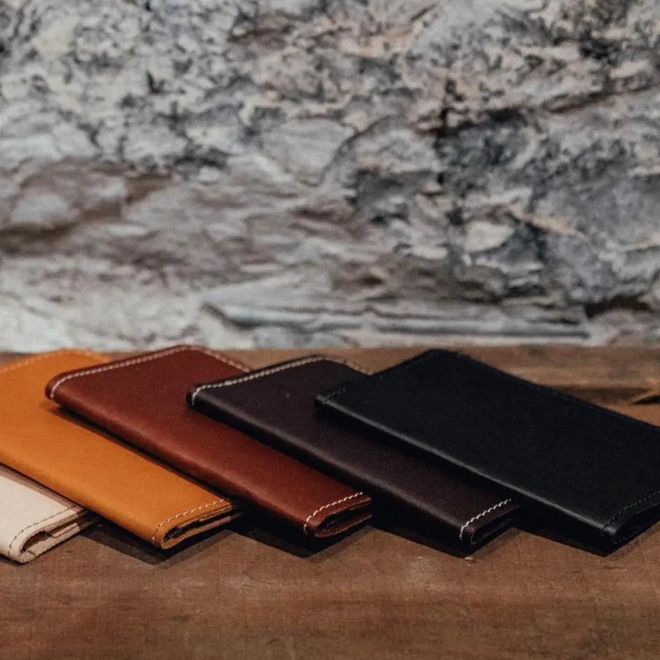 Leather Passport Case - USA Made - Late Sunday Afternoon