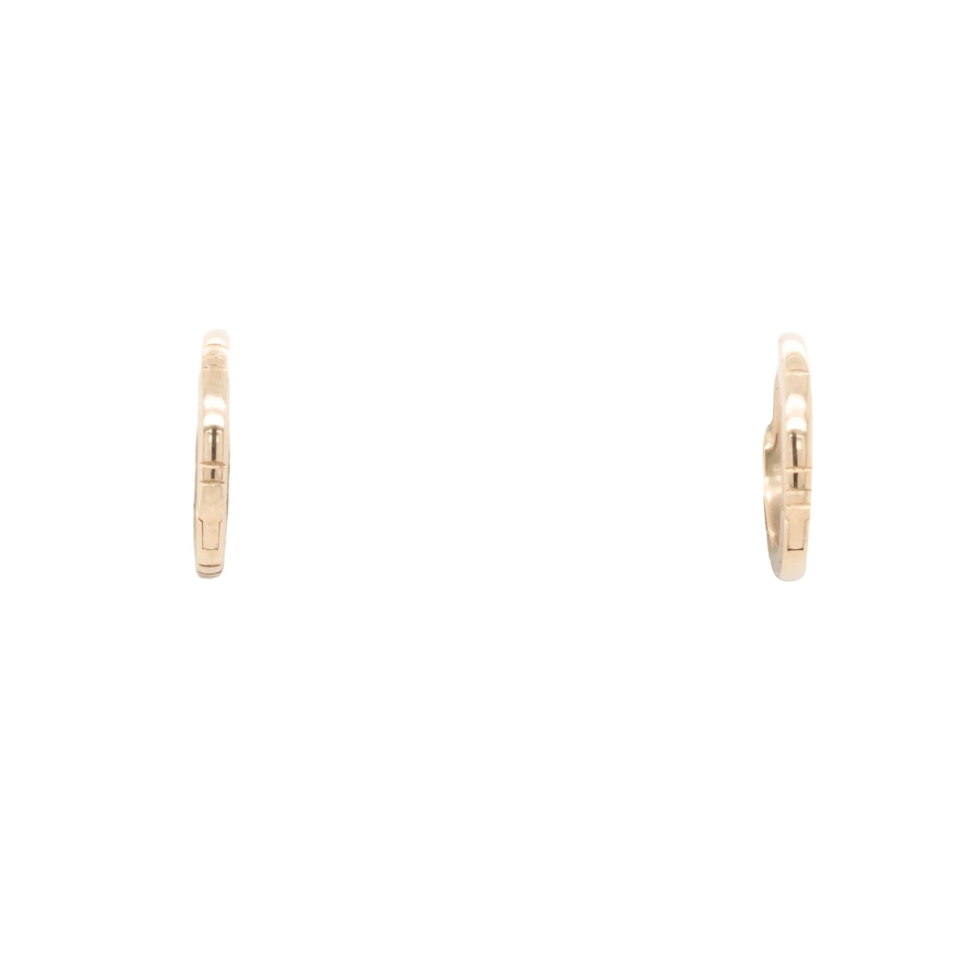 Gold El Dorado Huggie Hoop Earrings Young in the Mountains
