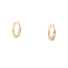 Gold El Dorado Huggie Hoop Earrings Young in the Mountains