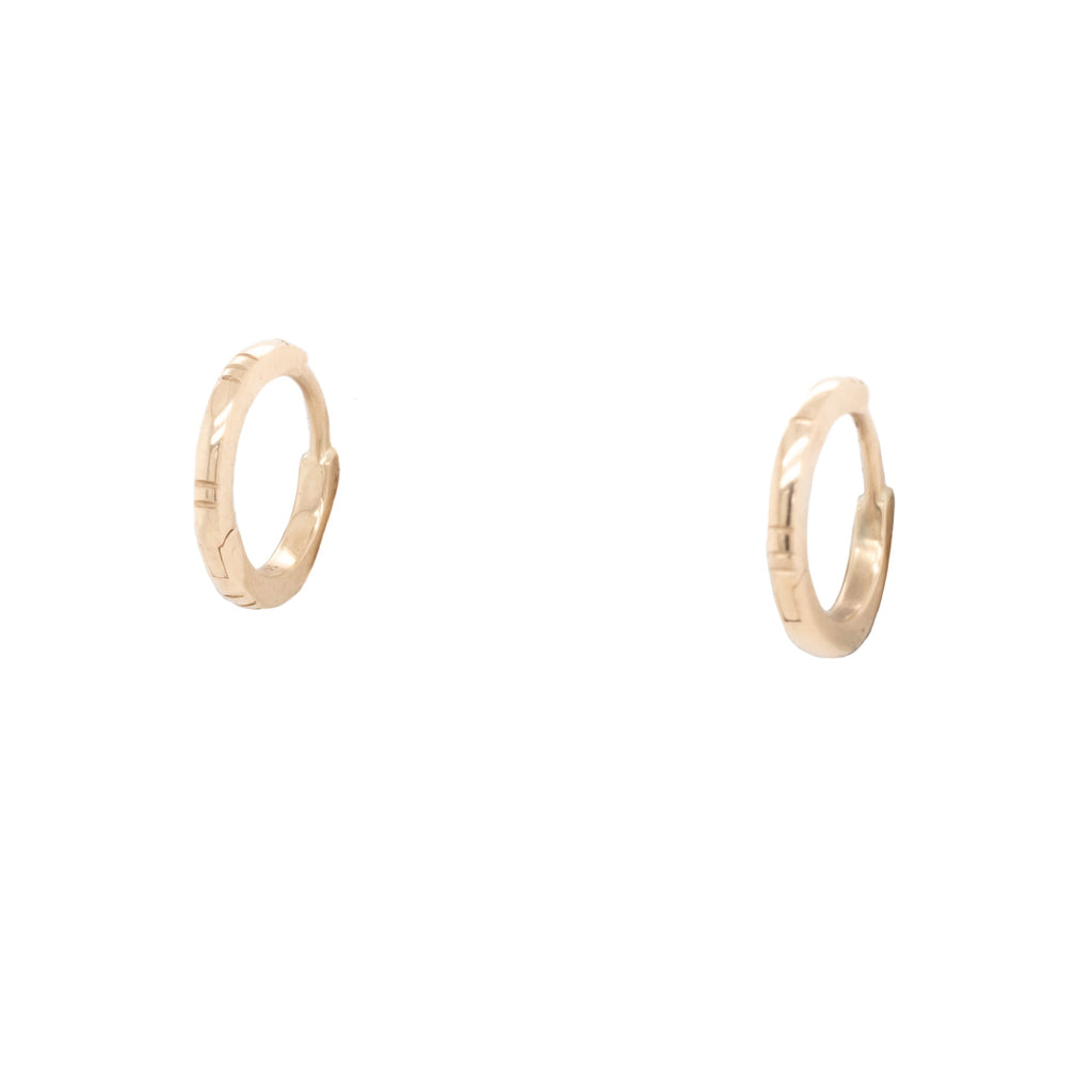 Gold El Dorado Huggie Hoop Earrings Young in the Mountains