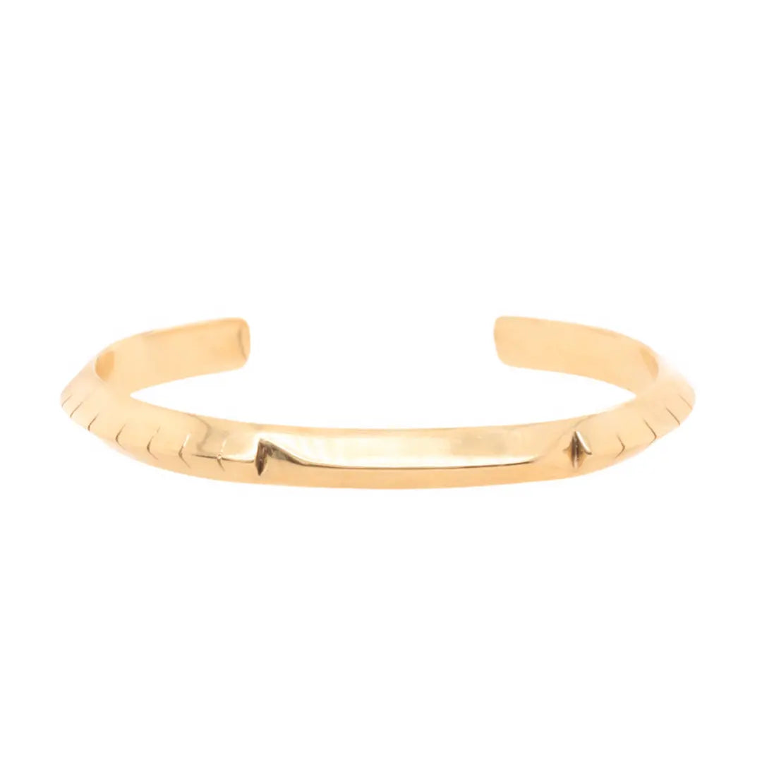 Small Brass Helena Cuff Bracelet Young in the Mountains