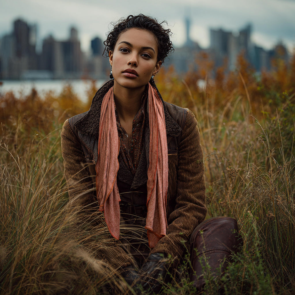 Sunset Adventure Scarf Late Sunday Afternoon Magazine & Factory
