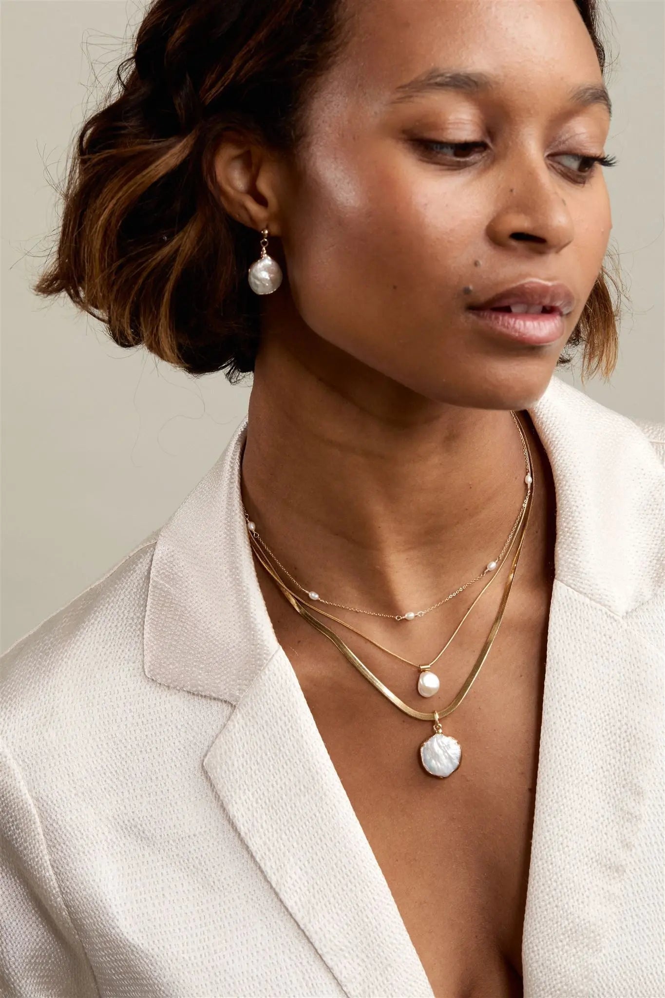 Nathalie Necklace Set & Stones