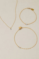Something Blue Anklet Set & Stones