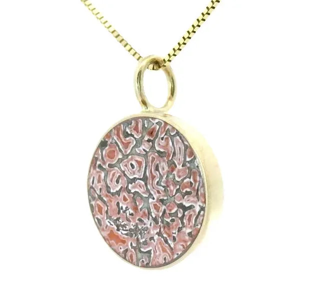 The Circ Necklace - Pink Dinosaur Bone Young in the Mountains