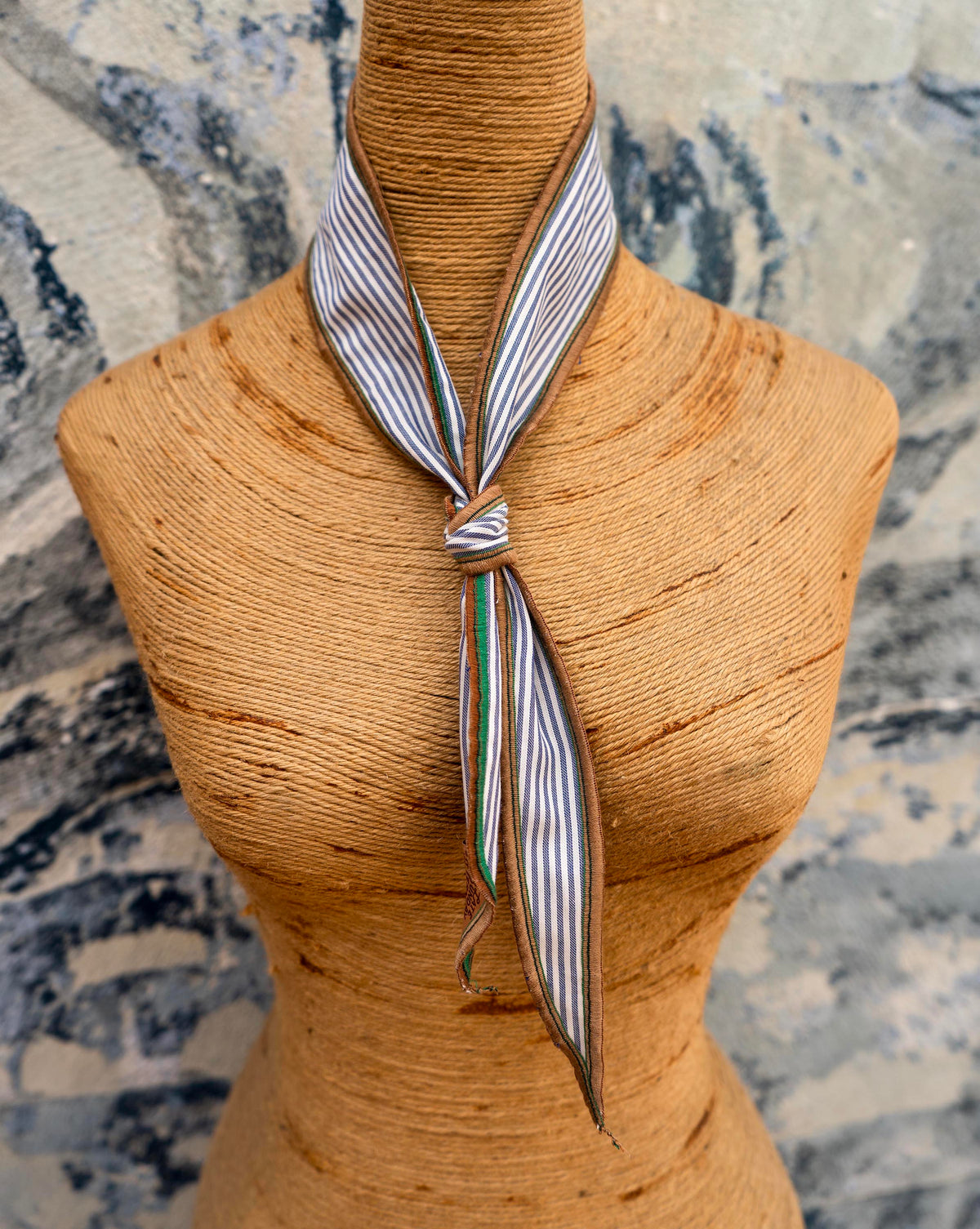 Wimbledon Weekends Neck Scarf, a lightweight neck scarf made from one of a kind vintage fabric