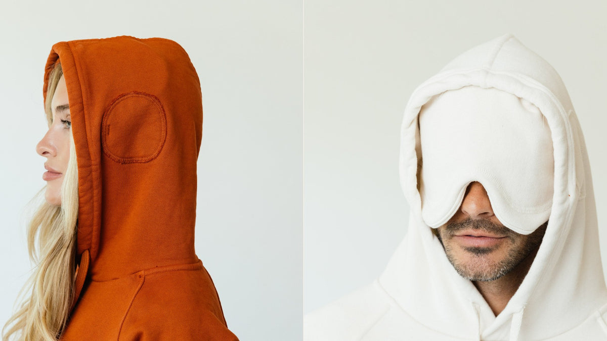 The Apollo X ear panel and built-in eye mask, up close