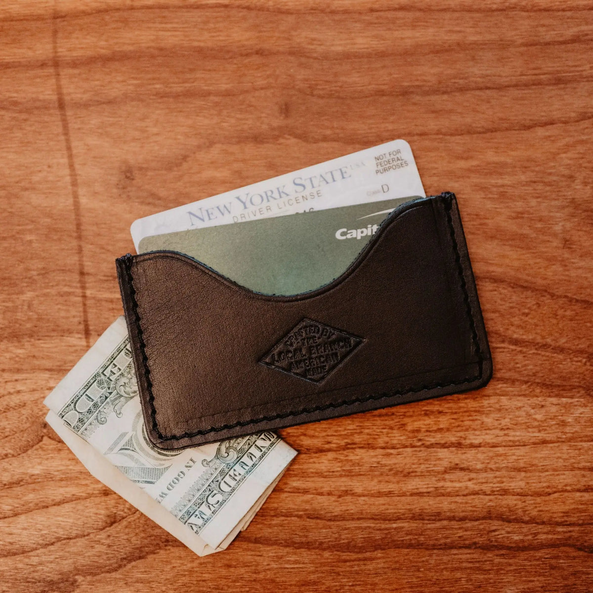Leather Slip Wallet - USA Made - Late Sunday Afternoon