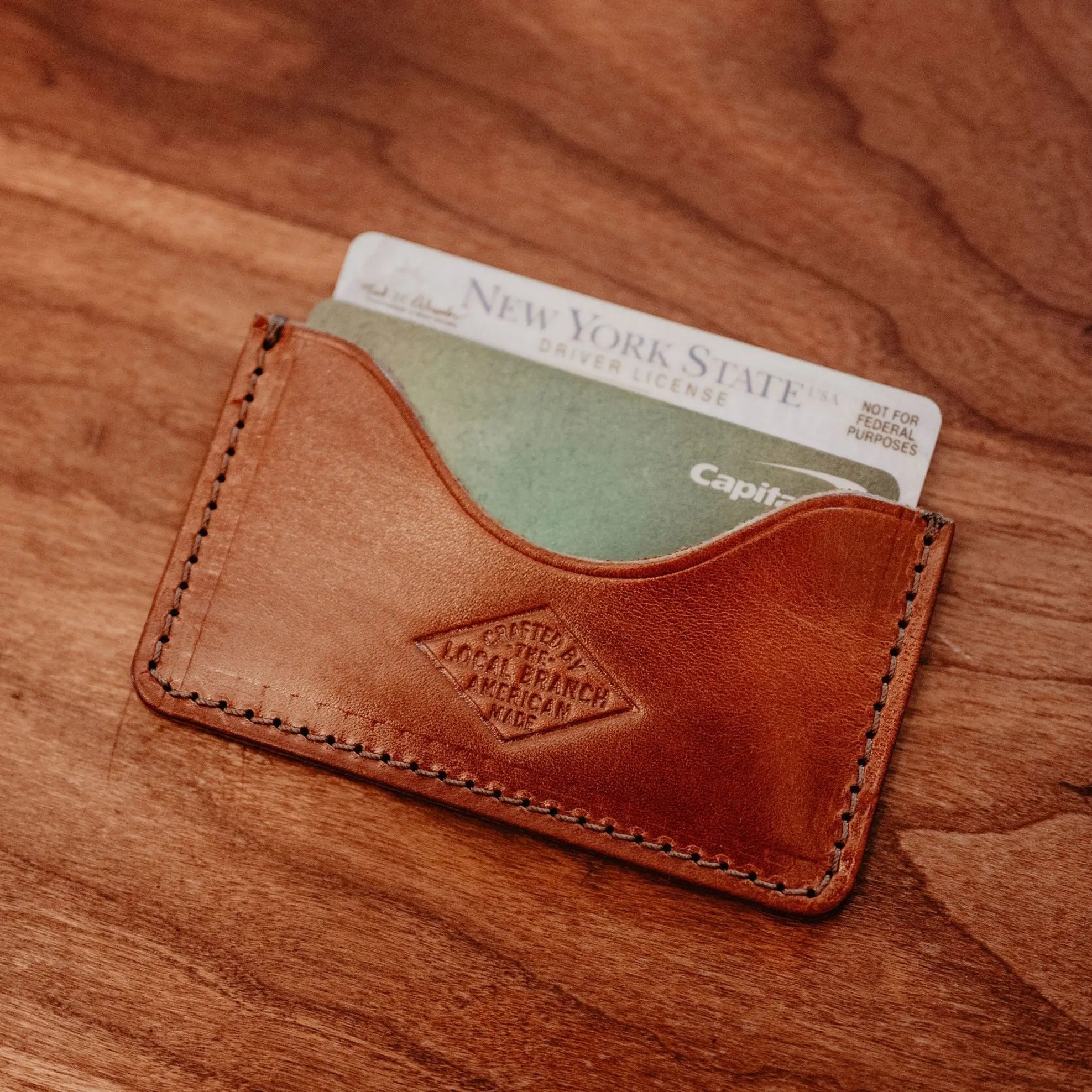 Leather Slip Wallet - USA Made - Late Sunday Afternoon