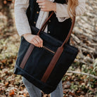 Voyager Waxed Canvas Tote - USA Made - Late Sunday Afternoon