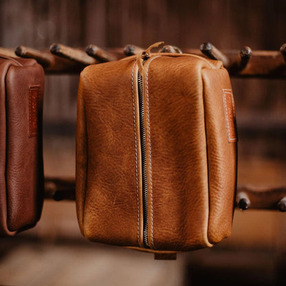 Leather Dopp Kit - USA Made - Late Sunday Afternoon